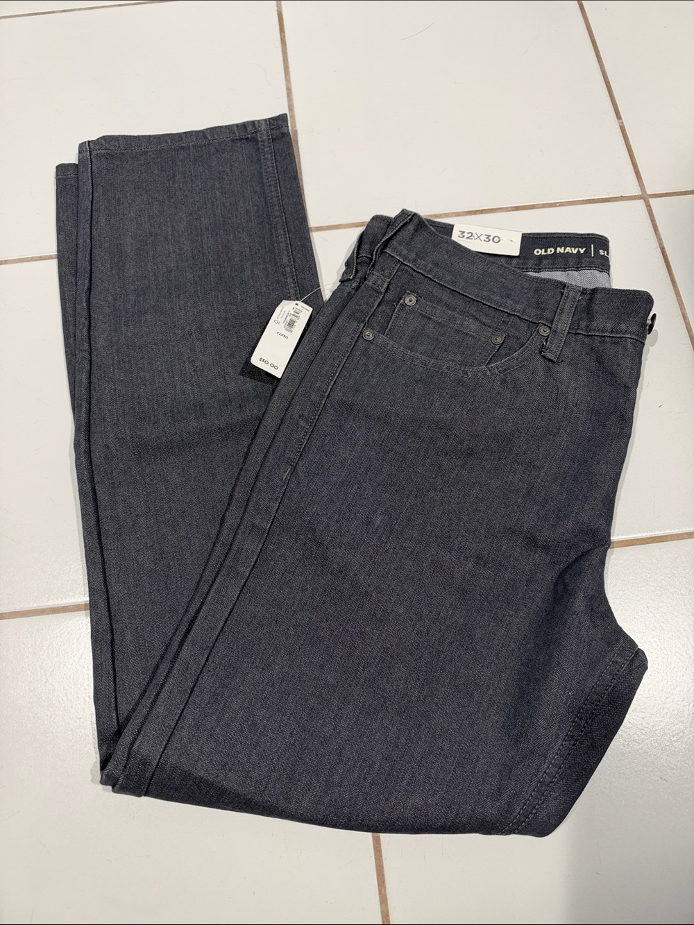 Old Navy Men’s Charcoal Slim Straight Jeans